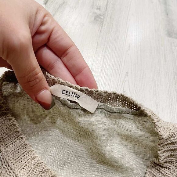 Céline by Phoebe Philo Linen Knit Top Size XS - Picture 6 of 6